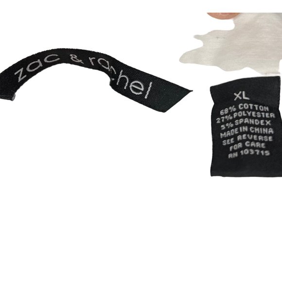 Zac & Rachel Women's White Blouse Size XL Dress or Office Long Sleeve Button Dow - Picture 8 of 10